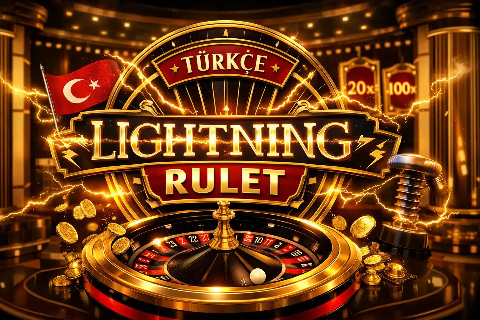 Türkçe Lightning Rulet üçün 5% keşbek