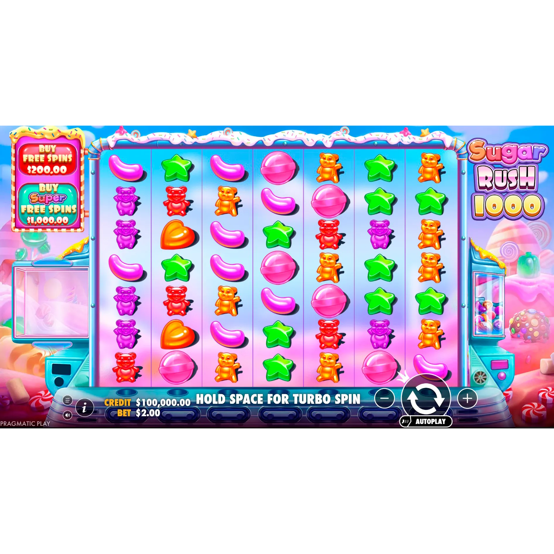 Sugar Rush 1000 Demo Overlay EN 1
